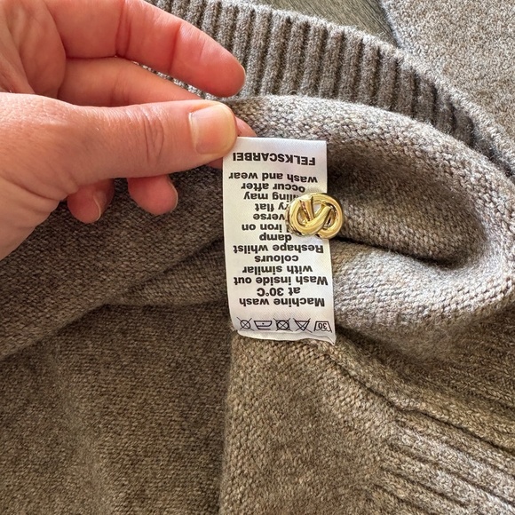 Pretty Lavish New Womens Brown Felicity Knot Shank Cardigan XS - Picture 7 of 11